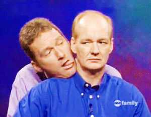 whose line is it anyway,weird,flirting,licking,whsoe line