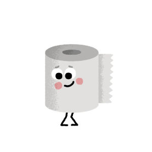 toilet paper,toilet,fart,bathroom,fun,loop,character,loo