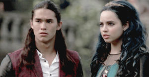 disneys descendants,descendantsedit,jay x evie,booboo stewart,descendants,mg,jay,sofia carson,evie,brotp youre gorgeous sweetheart,i love this psd ngl,my poor babies being hurt by the supposedly good guys