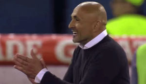 happy,football,soccer,excited,clapping,roma,as roma,spalletti