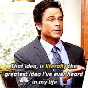 chris traeger,tv,parks and recreation,drinking,parks and rec,drink,idea,parks,literally,best idea