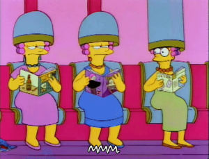 hairdressing,marge simpson,season 3,episode 9,selma bouvier,patty bouvier,sisters,3x09,simpsons