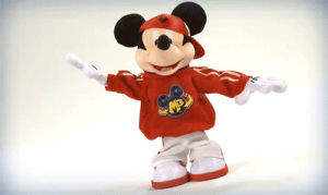 mickey mouse breakdancing toy