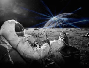 astronaut,beer,space,moon,chillin