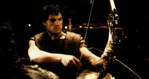 henry cavill and his magic bow,henry cavill,sebastian,the immortals,all that might be,its a good thing,being an archer