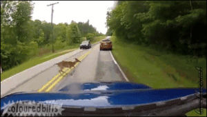 truck,deer,jump,driving,accident,close call