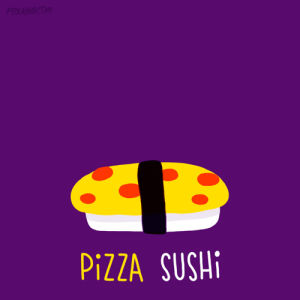 sushi,pepperoni,food,fox,pizza,artists on tumblr,animation domination,fox adhd,cindy suen,animation domination high def