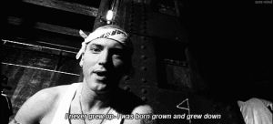 love,black and white,star,text,song,old,eminem,hate,pain,true,born,grow up,gregory van der wiel,uckervez
