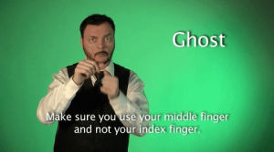 sign with robert,ghost,sign language,asl,american sign language