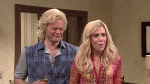 trying not to laugh,snl,saturday night live,laughing,bill hader,kristen wiig,2010s