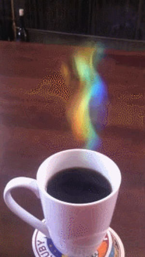 coffee,rainbow,cup of coffee