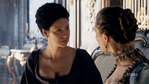 outlander,caitriona balfe,incredulous,wtf,claire fraser,tv,season 2,omg,really,starz,smh,02x04,wait what,are you serious,are you crazy,out of your mind