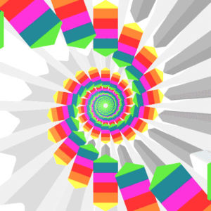 rainbow,color,stripes,hexagon,infinite,spiral,tumblr featured
