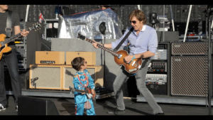 paul mccartney,child,dance,cute,dancing,cool,kid,sunny,bass,jam,jamming,out there