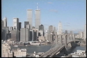 twin towers,new york city,brooklyn bridge,vhs,90s,retro