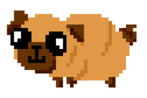 pixel,transparent,fat,cute,dog,animals,pug,chubby,brenfi