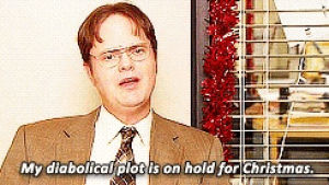 diabolical plan,evil,christmas,the office,dwight schrute,dwight