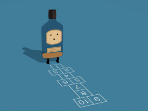 animation,loop,3d,c4d,character,alcohol,booze,toon