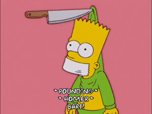 psych ward,danger,kidnapped,stabbed,bart simpson,episode 1,scared,season 14,14x01,threatened