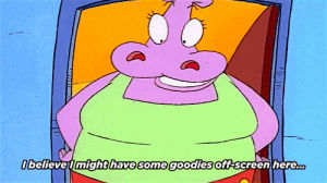 rockos modern life,gladys the hippo lady,animation,90s,halloween,nickelodeon,sugar frosted frights