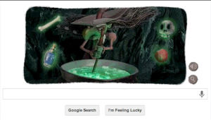 witch,halloween,google,doodle,cnet
