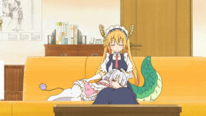 kanna,kobayashi,anime,dragon,sleeping,miss,maid