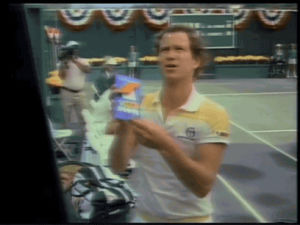 john mcenroe,80s,1980s,tennis,commercial,1983,shaving,bic