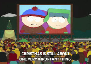 film,christmas,eric cartman,stan marsh,kyle broflovski,crowd