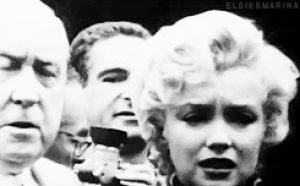 marilyn monroe,1950s,film,black and white,vintage,mm,old hollywood,1954,joe dimaggio,before shit went down for both of you,oh how they changed tho