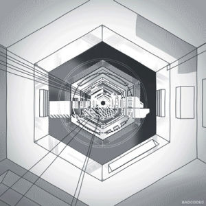 glitch,hexagon,tunnel,loop,tech,future