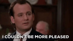 bill murray,scrooged,christmas movies,sarcastic,i couldnt be more pleased
