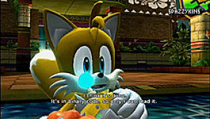 sonic the hedgehog,miles tails prower,sonic,sonic series,sonic colors,stupid in game subtitles are too small gosh dang it