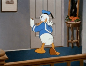 donald duck,disney,vintage,skunk,cartoons,animation,film,reaction,reaction s,1940s,1945,donalds crime,stinker