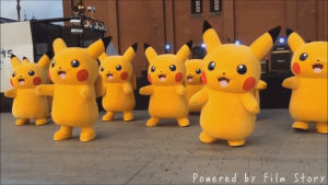 dancing,pikachu