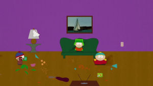 happy,south park,eric cartman,stan marsh,kyle broflovski,kenny mccormick,playing,mess,living room