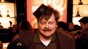sleepy hollow,tv,tv show,parks and recreation,excited,ron swanson,nick offerman