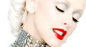 christina aguilera,not myself tonight,diva,white,icon,2010,make up,xtina,iconic,christina,red lips,bionic