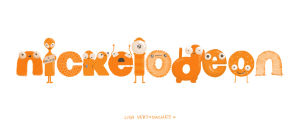 lisa vertudaches,logo,animation,happy,cute,nickelodeon,nick,orange,bouncy,ident