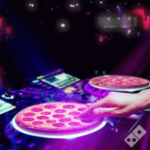 disco,dance,dominos pizza,dj,clubbing,nightclub,lighting,food,dancing,party,pizza,light,yum,record,pizza party,gifeelings,decks,disc jockey,pizza party day,dominos,dominos pizza uk