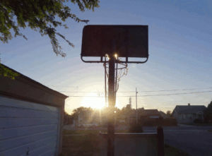 basketball,sunset,new camera