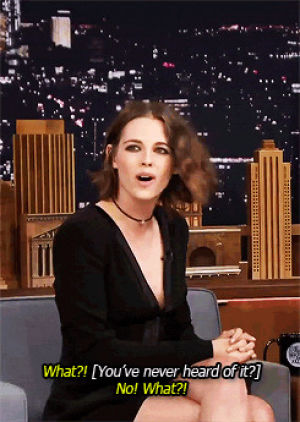 alls,tv,jimmy fallon,kristen stewart,the tonight show starring jimmy fallon,kristen stewart smiles,and i am so into it