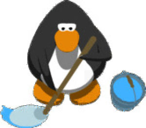 janitor,cleaning,penguin,mop,transparent
