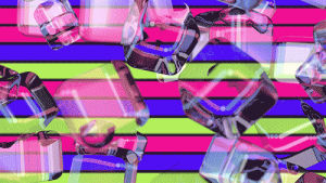 rainbow,3d,pink,blue,green,c4d,box,cinema4d,line,cube,lines,bubble,shiny,particles,cubes,boxes,glossy