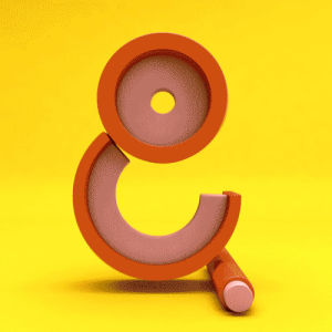 3dtype,ampersand,lettering,letter,type,motion design