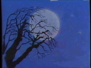 full moon,dead trees,vintage halloween,minee,halloween blog