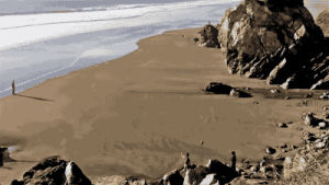 beach,drawing,timelapse,sand