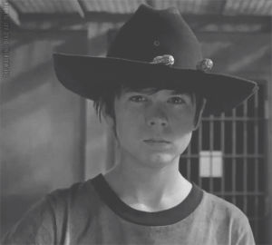 carl grimes,tv,the walking dead,bw,chandler riggs,anon request