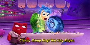 inside out,disney,pixar,group hug
