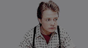 michael j fox,80s,back to the future,marty mcfly,crispin glover,lea thompson,george mcfly,bttfedit,lorriane baines