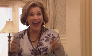 surprised,happy,excited,arrested development,lucille bluth